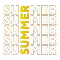 Farbverlauf Sommer Zitate Svg schneiden Dateien Typografie T-Shirt-Design für den Druck vektor