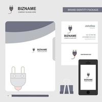 Pflug Business Logo File Cover Visitenkarte und mobile App Design Vector Illustration