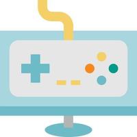 dator spel uppkopplad spel spela multimedia - platt ikon vektor