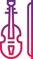 Geigenmusik Orchester Musikinstrument Saiteninstrument Musik und Multimedia - Verlaufssymbol vektor
