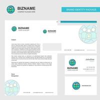 Gruppen-Avatar-Business-Briefkopf-Umschlag und Visitenkarten-Design-Vektorvorlage vektor