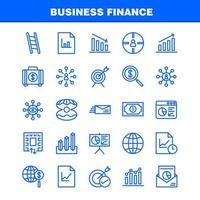 Business Finance Line Icon Pack für Designer und Entwickler Icons von Bag Aktenkoffer Business Fashion Finance Business Eye Mission Vektor