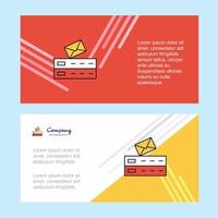 e-post abstrakt företags- företag baner mall horisontell reklam företag baner vektor