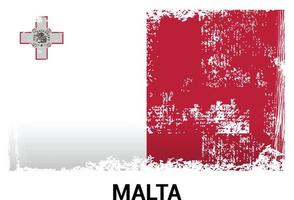 malta flagga design vektor