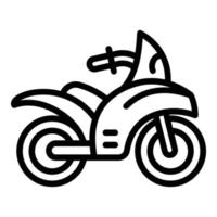 Sport-Moto-Symbol, Umrissstil vektor