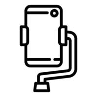 Selfie-Telefon-Stabilisator-Symbol, Umrissstil vektor