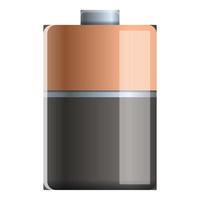 Energie-Batterie-Symbol, Cartoon-Stil vektor