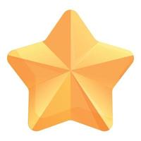 produkt stjärna recension ikon, tecknad serie stil vektor