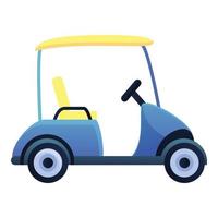 små golf vagn ikon, tecknad serie stil vektor