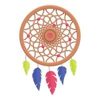 Spirit Dream Catcher-Symbol, Cartoon-Stil vektor