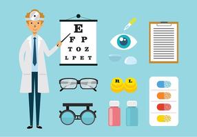 Augenarzt und toosl Vektoren