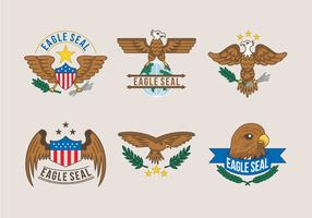 Eagle Seal Logo illustration Vector