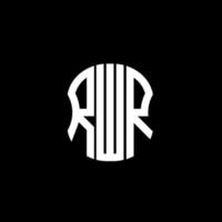 rwr brief logo abstraktes kreatives design. rwr einzigartiges Design vektor