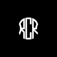rcr brief logo abstraktes kreatives design. rcr einzigartiges Design vektor