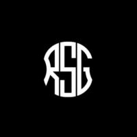 rsg brief logo abstraktes kreatives design. rsg einzigartiges Design vektor