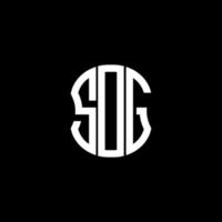 sdg brief logo abstraktes kreatives design. sdg einzigartiges Design vektor