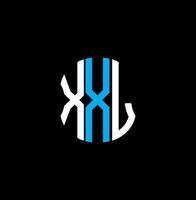 xxl buchstabe logo abstraktes kreatives design. XXL einzigartiges Design vektor