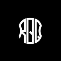 rqq brev logotyp abstrakt kreativ design. rqq unik design vektor