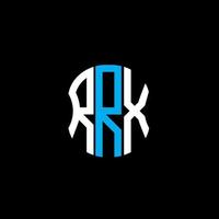 rrx brief logo abstraktes kreatives design. rrx einzigartiges Design vektor