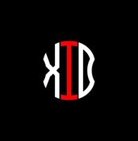 xid Brief Logo abstraktes kreatives Design. xid einzigartiges Design vektor