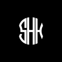 shh brev logotyp abstrakt kreativ design. shh unik design vektor