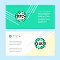 seo abstrakte Corporate Business Banner Vorlage horizontale Werbebanner vektor