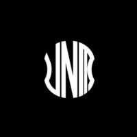 Umm Brief Logo abstraktes kreatives Design. ähm einzigartiges Design vektor