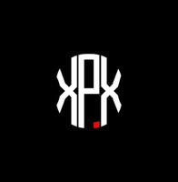 xpx brev logotyp abstrakt kreativ design. xpx unik design vektor