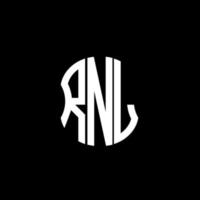 rnl brief logo abstraktes kreatives design. rnl einzigartiges Design vektor