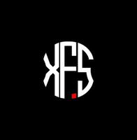 xfs Brief Logo abstraktes kreatives Design. xfs einzigartiges Design vektor