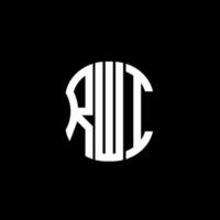 rwi brief logo abstraktes kreatives design. rwi-einzigartiges Design vektor