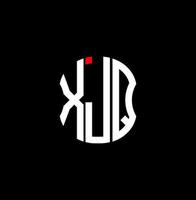 xjq Brief Logo abstraktes kreatives Design. xjq einzigartiges Design vektor