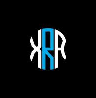 xra Brief Logo abstraktes kreatives Design. xra einzigartiges Design vektor