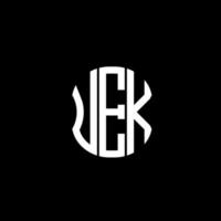 uek brev logotyp abstrakt kreativ design. uek unik design vektor