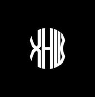 xhw Brief Logo abstraktes kreatives Design. xhw einzigartiges Design vektor