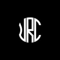 urc brief logo abstraktes kreatives design. einzigartiges Design vektor