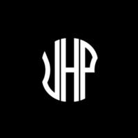 uhp brief logo abstraktes kreatives design. Uhh einzigartiges Design vektor