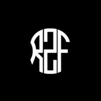 rzf brev logotyp abstrakt kreativ design. rzf unik design vektor