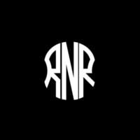 rnr brief logo abstraktes kreatives design. rnr einzigartiges Design vektor