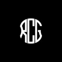 rcg brief logo abstraktes kreatives design. rcg einzigartiges Design vektor