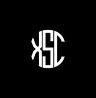 xsc brev logotyp abstrakt kreativ design. xsc unik design vektor