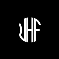 uhf brief logo abstraktes kreatives design. uhf einzigartiges Design vektor