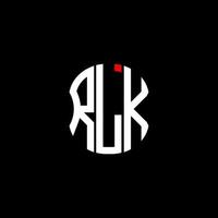 rjk brief logo abstraktes kreatives design. rjk einzigartiges Design vektor