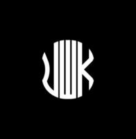 uwk brev logotyp abstrakt kreativ design. uwk unik design vektor