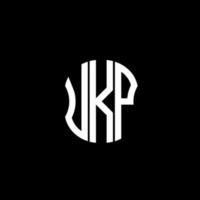 ukp brev logotyp abstrakt kreativ design. ukp unik design vektor