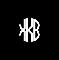 xkb Brief Logo abstraktes kreatives Design. xkb einzigartiges Design vektor