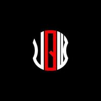 uqw brief logo abstraktes kreatives design. uqw einzigartiges Design vektor
