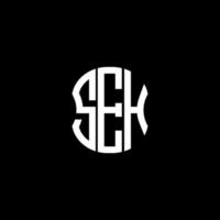 seh brief logo abstraktes kreatives design. seh einzigartiges Design vektor