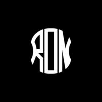 rdn brief logo abstraktes kreatives design. rdn einzigartiges Design vektor