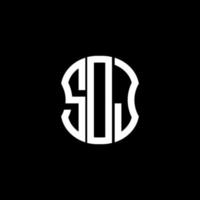 sdj Brief Logo abstraktes kreatives Design. sdj einzigartiges Design vektor